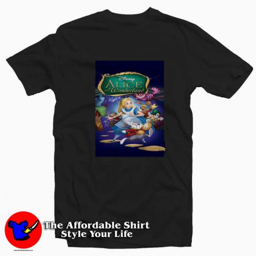 Disney Alice in Wonderland Rabbit Tshirt 500x500 Disney Alice in Wonderland Rabbit T shirt On Sale