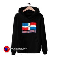 Dominican Republic Flag Distressed Pride Hoodie