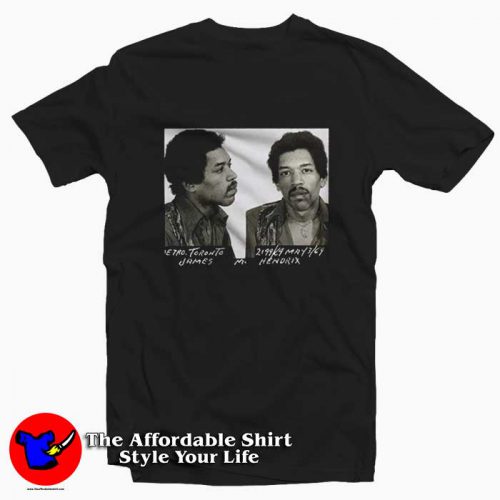 Jimi Hendrix Arrested Photo Police 1969 Hoodie Shirt 500x500 Jimi Hendrix Arrested Photo Police 1969 T shirt On Sale