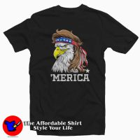 Merica Bald Eagle Patriotic Funny T-shirt