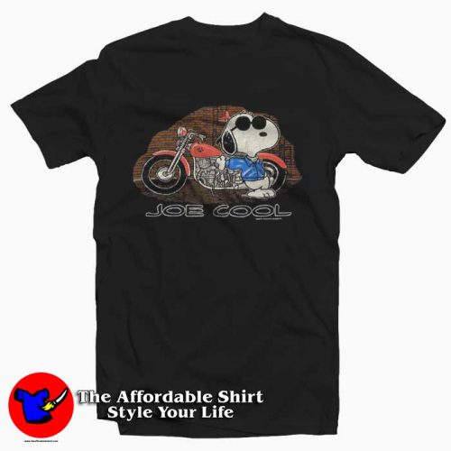 Peanuts Snoopy Joe Cool Harley Flames T Shirt 500x500 Peanuts Snoopy Joe Cool Harley Flames T shirt On Sale