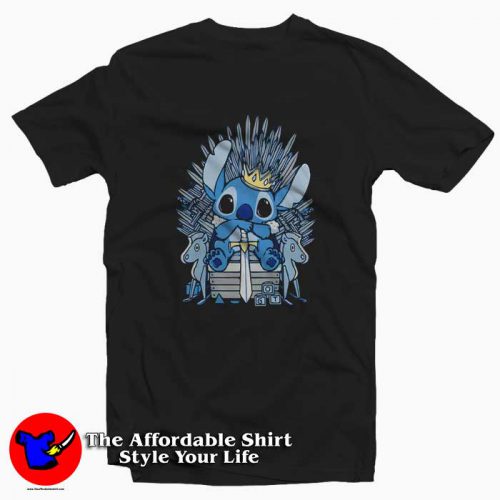 Stitch King Game of Thrones Parody T Shirt 500x500 Stitch King Game of Thrones Parody T shirt On Sale