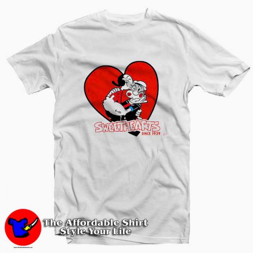 Sweethearts Olive Oyl and Popeye T Shirt 500x500 Sweethearts Olive Oyl and Popeye T shirt On Sale