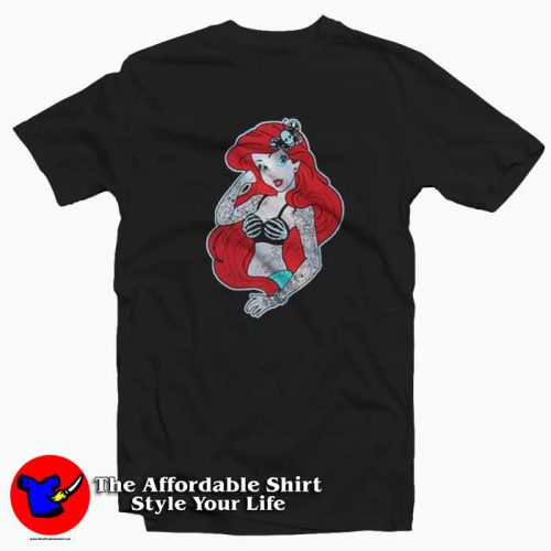 Ariel Daddys Lil Mermaid Tattoo Unisex T Shirt 500x500 Ariel Daddy's Lil Mermaid Tattoo Unisex T shirt On Sale