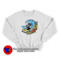 Cartoon Vintage Mickey Mouse Surfing Hawaii Sweatshirt