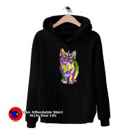 Cat Wearing Carnival Mask Mardi Gras Unisex Hoodie