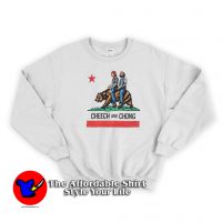 Cheech and Chong California Republic Flag Sweatshirt