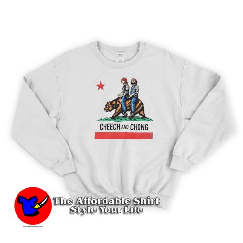 Cheech and Chong California Republic Flag Sweatshirt 500x500 Cheech and Chong California Republic Flag Sweatshirt On Sale