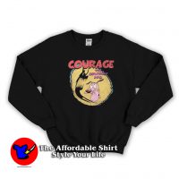 Courage The Cowardly Dog Cartoon Network Sweatshirt