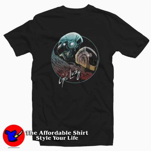 Daft Punk Get Lucky Funny Electronic Duo T Shirt 500x500 Daft Punk Get Lucky Funny Electronic Duo T shirt On Sale