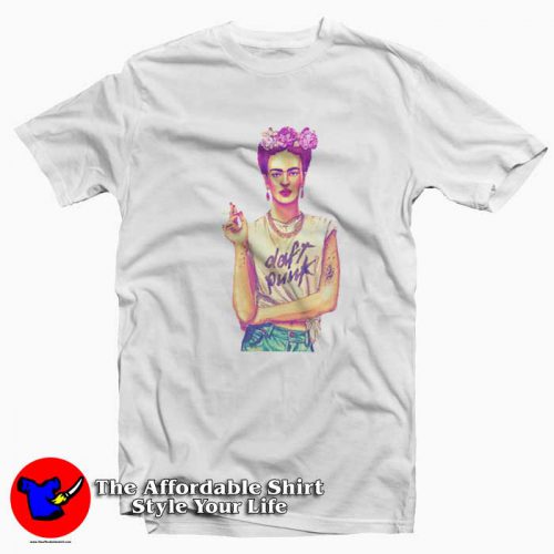 Frida Daft Punk Design Graphic Cool Unisex T Shirt 500x500 Frida Daft Punk Design Graphic Cool Unisex T shirt On Sale