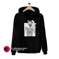 Funny Drinking Coffee Skeleton Unisex Hoodie