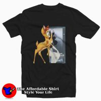 Givenchy Black Bambi Print Unisex T-shirt