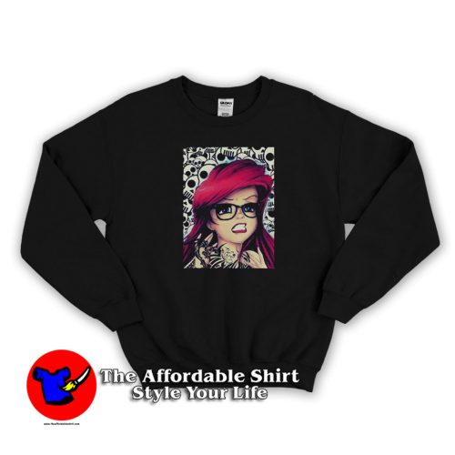 Goth Cute Disney Princess Ariel Unisex Sweatshirt 500x500 Goth Cute Disney Princess Ariel Unisex Sweatshirt On Sale