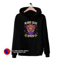 Mardi Gras 2021 Costume Mask Unisex Hoodie