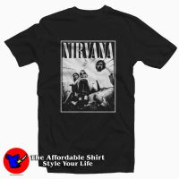 Nirvana Kurt Cobain Dave Grohl Group Photo T-shirt