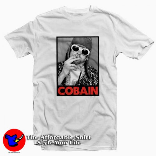 Nirvana Kurt Cobain Smoking Portrait T Shirt 500x500 Nirvana Kurt Cobain Smoking Portrait T shirt On Sale