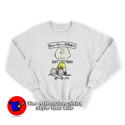 Peanuts Charlie Brown Kanji Unisex Sweatshirt 500x500 Peanuts Charlie Brown Kanji Unisex Sweatshirt On Sale