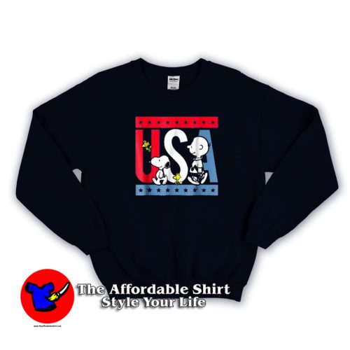 Peanuts Snoopy Americana USA Unisex Sweatshirt 500x500 Peanuts Snoopy Americana USA Unisex Sweatshirt On Sale