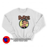 Popeye The Sailorman Halftone Comic Sweatshirt