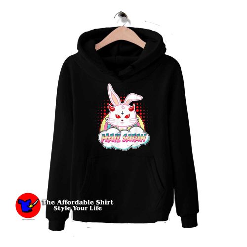 Rabbit Hail Satan Easter Demonic Baphomet Hoodie 1 500x500 Rabbit Hail Satan Easter Demonic Baphomet Hoodie On Sale