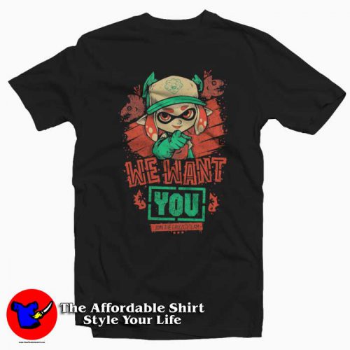 Splatoon 2 Grizzco Team We Want You T Shirt 500x500 Splatoon 2 Grizzco Team We Want You T shirt On Sale