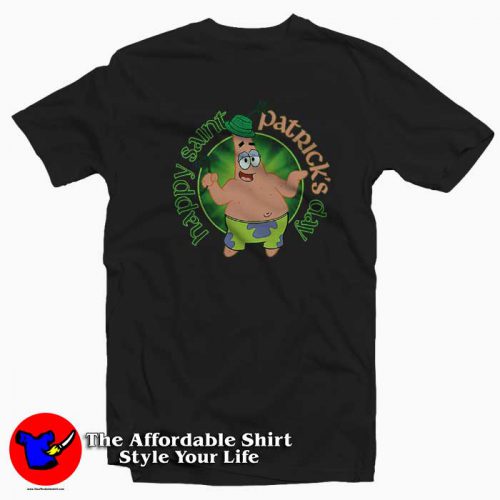 SpongeBob Happy St Patricks Day Green T Shirt 500x500 SpongeBob Happy St Patrick's Day Green T shirt On Sale