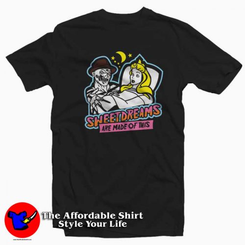 Sweet Dreams Freddy Kreuger Princess Aurora T Shirt 500x500 Sweet Dreams Freddy Kreuger Princess Aurora T shirt On Sale