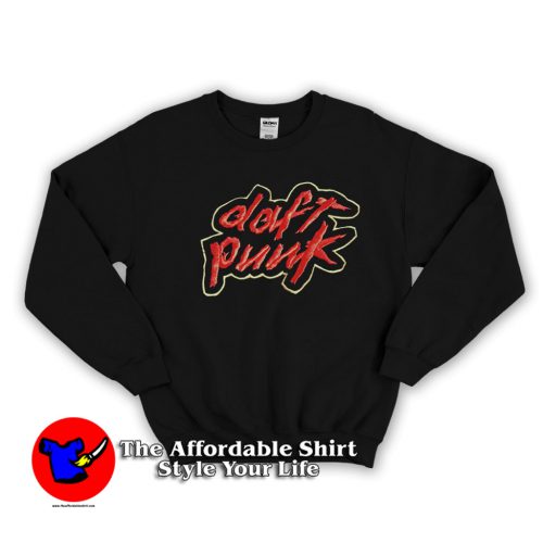 Vintage Daft Punk Homework Logo Graphic Sweatshirt 500x500 Vintage Daft Punk Homework Logo Graphic Sweatshirt On Sale