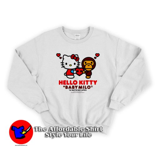 A Bathing Ape Baby Milo x Hello Kitty Sweatshirt 500x500 A Bathing Ape Baby Milo x Hello Kitty Sweatshirt On Sale