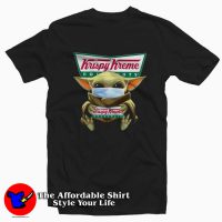 Baby Yoda Hug Krispy Kreme Doughnuts T-shirt