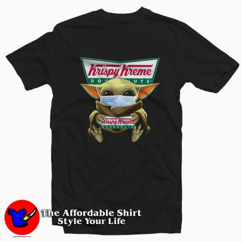 Baby Yoda Hug Krispy Kreme Doughnuts T Shirt 500x500 Baby Yoda Hug Krispy Kreme Doughnuts T shirt On Sale