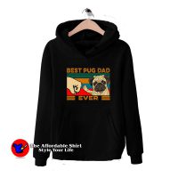 Best Pug Dad Ever Vintage Father'S Day Hoodie