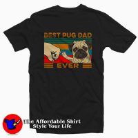 Best Pug Dad Ever Vintage Father'S Day T-shirt