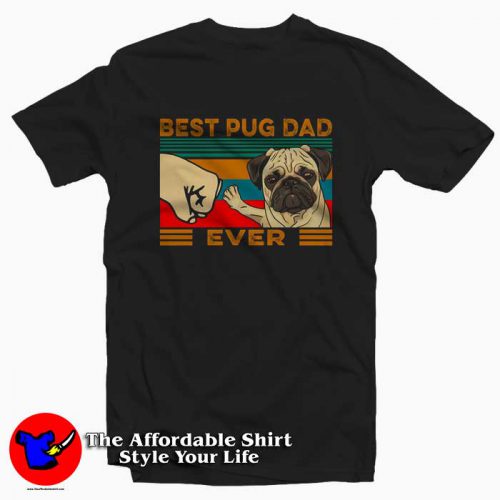 Best Pug Dad Ever Vintage FatherS Day T Shirt 500x500 Best Pug Dad Ever Vintage Father'S Day T shirt On Sale