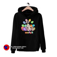 Easter Lazy Bunny Colorful Eggs Unisex Hoodie