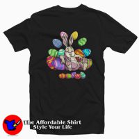 Easter Lazy Bunny Colorful Eggs Unisex T-shirt