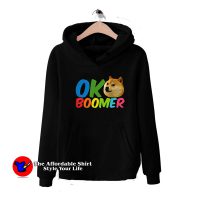 Ok Boomer Shiba Inu Dog Graphic Unisex Hoodie