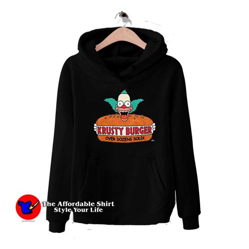 The Simpsons Krusty Burger Logo Unisex Hoodie 500x500 The Simpsons Krusty Burger Logo Unisex Hoodie On Sale