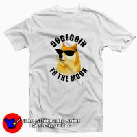 Dogecoin To The Moon Cryptocurrency T-shirt