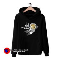 Funny Dogecoin to the Moon Unisex Hoodie