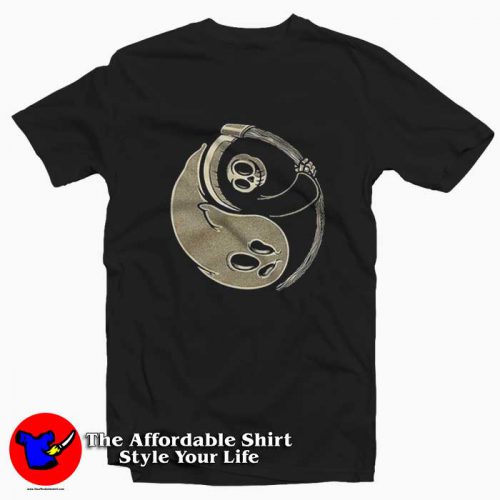 Funny Yin Yang Ghost Reaper Unisex T Shirt 500x500 Funny Yin & Yang Ghost & Reaper Unisex T shirt On Sale