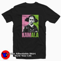 Kamala Harris As A Little Girl Pink And Green T-shirt