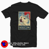 Retro Cryptocurrency DogeCoin To The Moon T-shirt