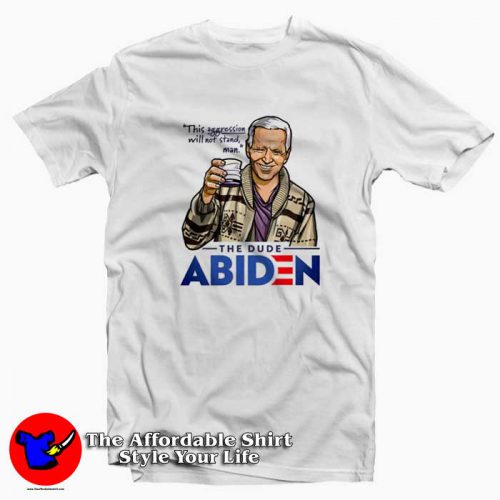 Retro The Dude Abiden Quote Parody Unisex T Shirt 500x500 The Dude Abiden Quote Parody Unisex T shirt On Sale