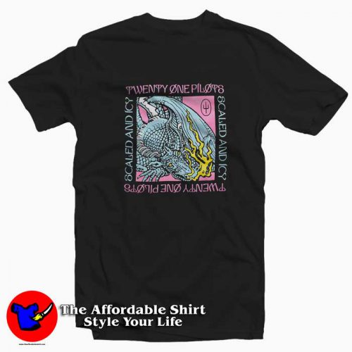 Twenty One Pilots Scaled And Icy Album Cover T Shirt 500x500 Twenty One Pilots Scaled And Icy Album Cover T shirt On Sale