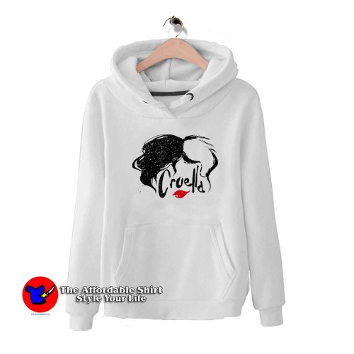 Disney Cruella Hair Lips Logo Unisex Hoodie 500x500 Disney Cruella Hair & Lips Logo Unisex Hoodie On Sale