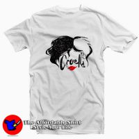 Disney Cruella Hair & Lips Logo Unisex T-shirt