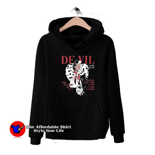 Disney Villains Cruella De Vil Magazine Cover Hoodie 500x500 Disney Villains Cruella De Vil Magazine Cover Hoodie On Sale