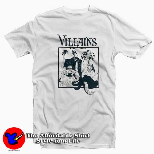 Disney Villains Ursula Cruella Maleficent Evil T Shirt 500x500 Disney Villains Ursula Cruella Maleficent Evil T shirt On Sale